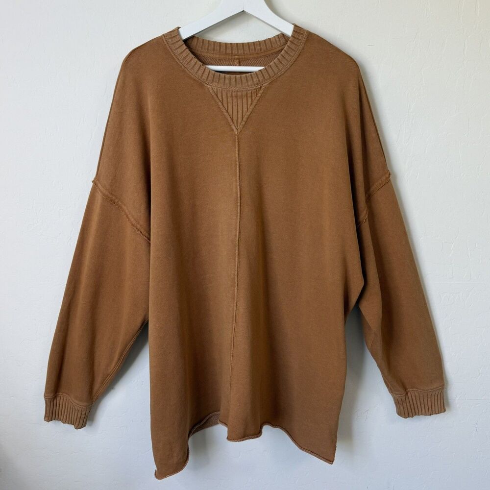 Aerie Size Medium Oversized Slouchy Boho Pullover Sweatshirt Loungewear Casual